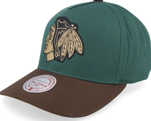 Adjustable-Mitchell & Ness Hatstore Exclusive x Los Angeles Lakers Pro Crown Dark /Brown A-frame Adjustable - Green