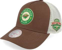 Trucker-Mitchell & Ness Hatstore Exclusive x Minnesota Wild Sablesway /Cream Trucker - Brown