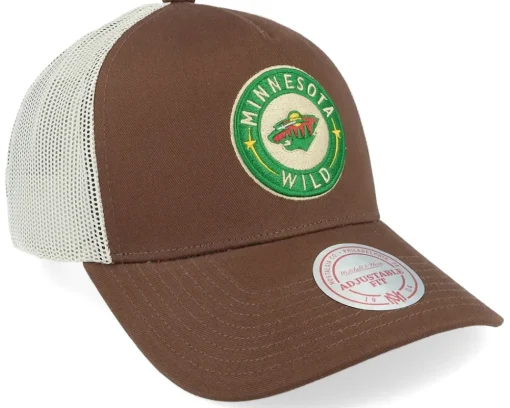 Trucker-Mitchell & Ness Hatstore Exclusive x Minnesota Wild Sablesway /Cream Trucker - Brown
