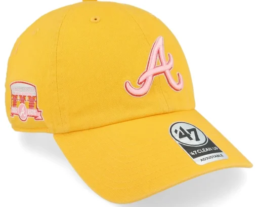 Dad Cap-47 Brand Hatstore Exclusive x Montreal Expos Gold Double Under Dad Cap - Yellow
