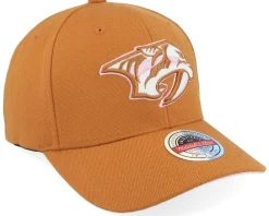 Adjustable-Mitchell & Ness Hatstore Exclusive x Nashville Predators Knockout Peach Tan/Pink Adjustable - Brown