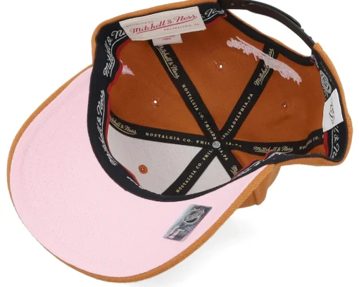 Adjustable-Mitchell & Ness Hatstore Exclusive x Nashville Predators Knockout Peach Tan/Pink Adjustable - Brown