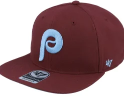 Snapback-47 Brand Hatstore Exclusive x Philadelphia Phillies Dark Maroon Snapback - Red
