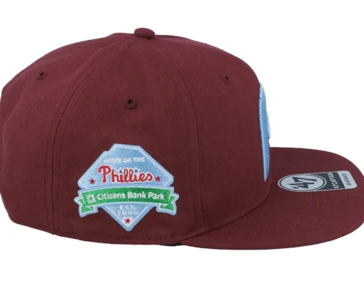 Snapback-47 Brand Hatstore Exclusive x Philadelphia Phillies Dark Maroon Snapback - Red