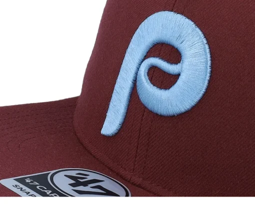 Snapback-47 Brand Hatstore Exclusive x Philadelphia Phillies Dark Maroon Snapback - Red