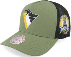 Trucker-Mitchell & Ness Hatstore Exclusive x Pittsburgh Penguins Finals Olive Trucker - Green