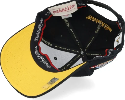 Adjustable-Mitchell & Ness Hatstore Exclusive x Pittsburgh Penguins Premiere /Yellow Adjustable - Black