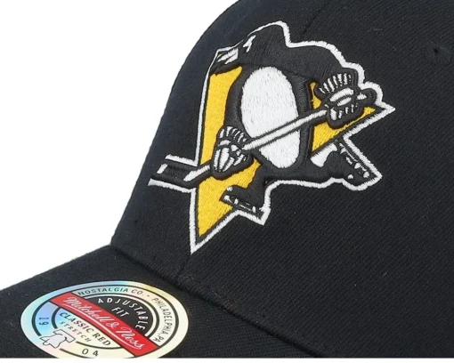 Adjustable-Mitchell & Ness Hatstore Exclusive x Pittsburgh Penguins Premiere /Yellow Adjustable - Black