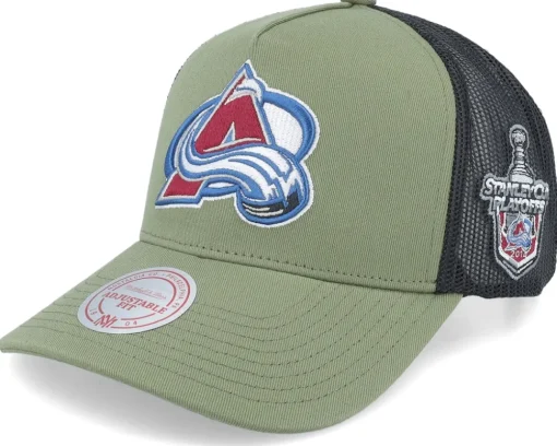 Trucker-Mitchell & Ness Hatstore Exclusive x Pittsburgh Penguins Finals Olive Trucker - Green