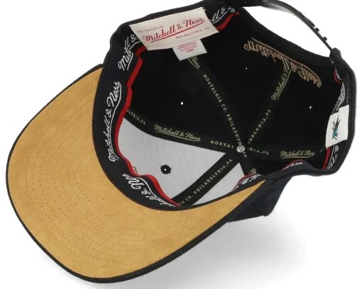 Adjustable-Mitchell & Ness Hatstore Exclusive x San Jose Sharks TKO Leather Logo NHL Bronze/ Adjustable - Black