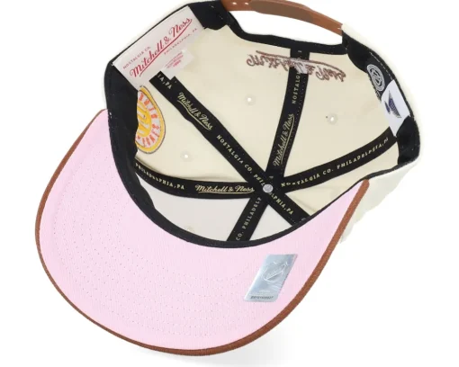 Clearance Mitchell & Ness Hatstore Exclusive x St. Louis Blues Grand Suede Cream/Brown Adjustable - White
