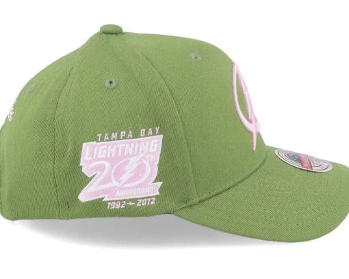 Adjustable-Mitchell & Ness Hatstore Exclusive x Tampa Bay Lightning Olive/Pink Olive/Pink Adjustable -