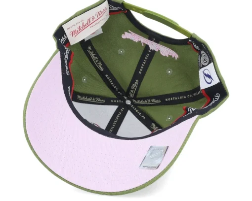 Adjustable-Mitchell & Ness Hatstore Exclusive x Tampa Bay Lightning Olive/Pink Olive/Pink Adjustable -