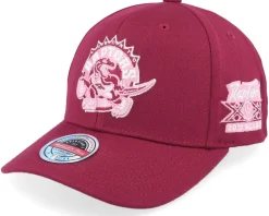 Adjustable-Mitchell & Ness Hatstore Exclusive x Toronto Raptors Blush Burgundy Adjustable - Red
