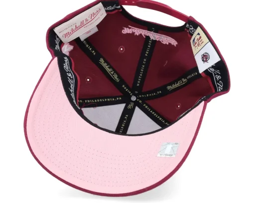 Adjustable-Mitchell & Ness Hatstore Exclusive x Toronto Raptors Blush Burgundy Adjustable - Red