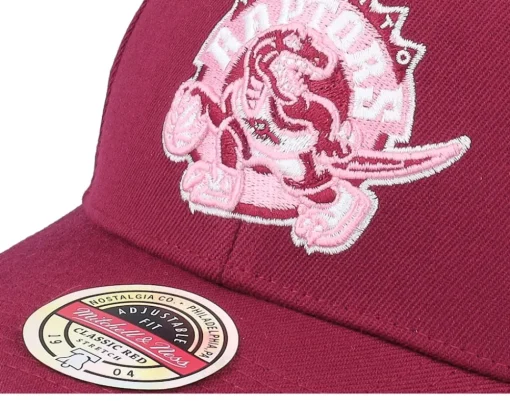 Adjustable-Mitchell & Ness Hatstore Exclusive x Toronto Raptors Blush Burgundy Adjustable - Red