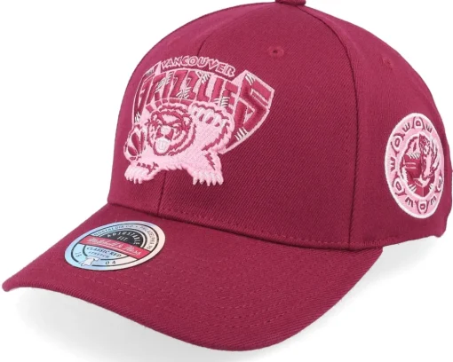 Adjustable-Mitchell & Ness Hatstore Exclusive x Toronto Raptors Blush Burgundy Adjustable - Red