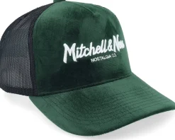 Trucker | Velvet Caps-Mitchell & Ness Hatstore Exclusive x Velvet Pinscript Trucker - Green