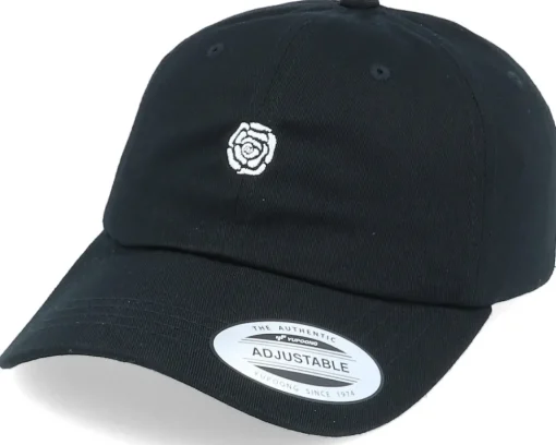 Hot Hatstore x Kevin Bang - White Rose Black Dad Cap
