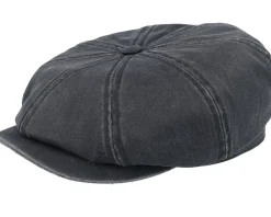 Discount Stetson Hatteras Co/Pes Ear Flap Black Flat Cap -
