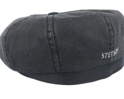 Discount Stetson Hatteras Co/Pes Ear Flap Black Flat Cap -