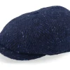 Outlet Stetson Hatteras Herringbone Dark Blue Herringbone Flat Cap -