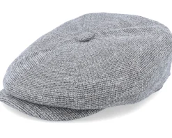 New Stetson Hatteras Jersey Grey Flat Cap -