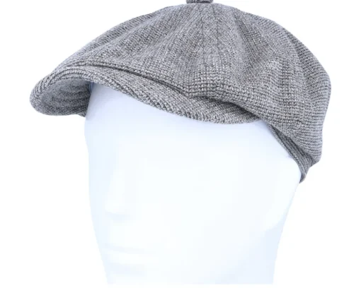 New Stetson Hatteras Jersey Grey Flat Cap -