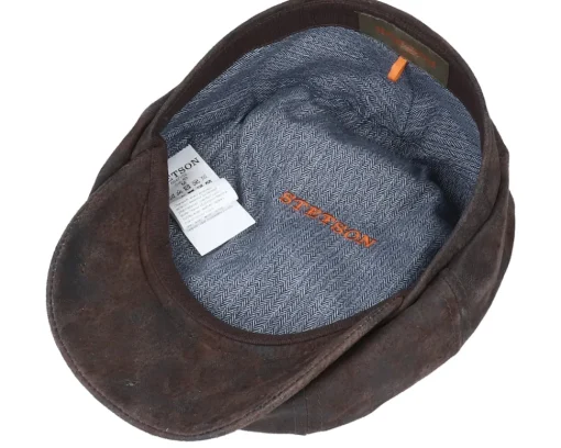 Sale Stetson Hatteras Pigskin Flat Cap -