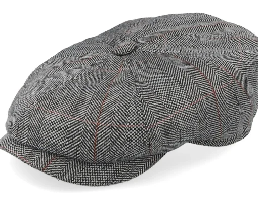 Hot Stetson Hatteras Silk Herringbone Flat Cap - Blue