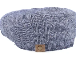 Best Stetson Hatteras Silk Navy Flat Cap -
