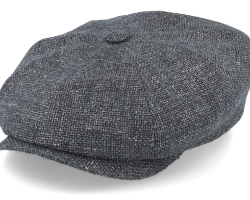 Sale Stetson Hatteras Virgin Wool/Linen Grey Flat Cap -