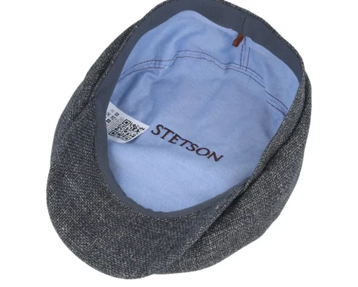 Sale Stetson Hatteras Virgin Wool/Linen Grey Flat Cap -