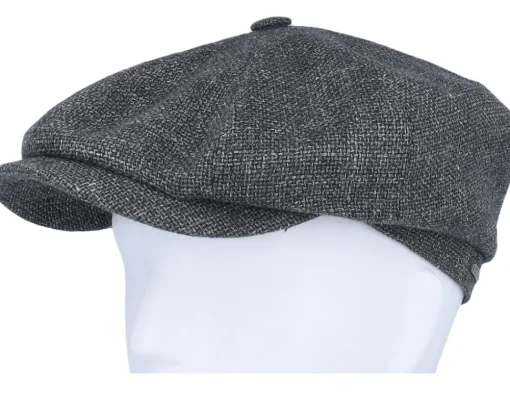 Sale Stetson Hatteras Virgin Wool/Linen Grey Flat Cap -