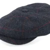 Discount Stetson Hatteras Wool Flat Cap - Grey