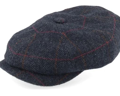 Discount Stetson Hatteras Wool Flat Cap - Grey