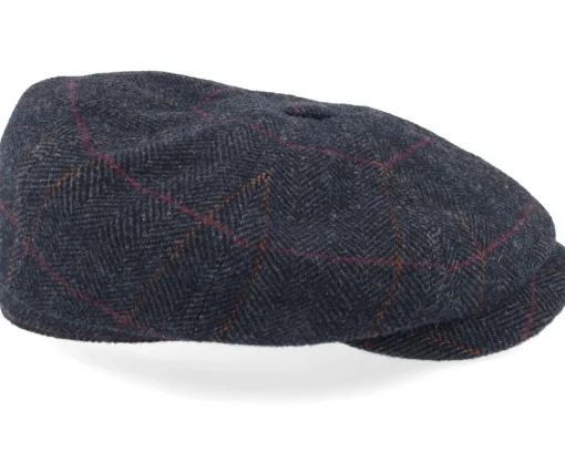 Discount Stetson Hatteras Wool Flat Cap - Grey