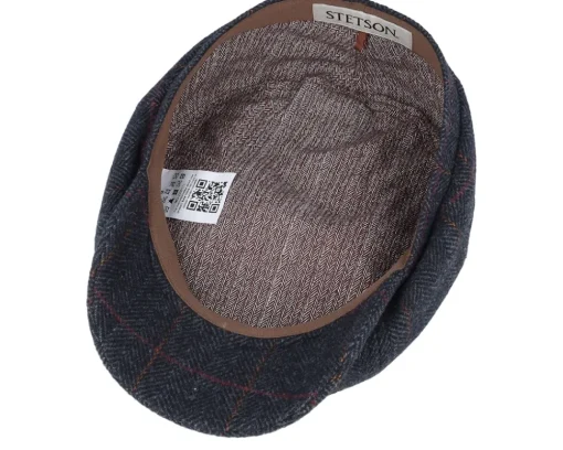Discount Stetson Hatteras Wool Flat Cap - Grey