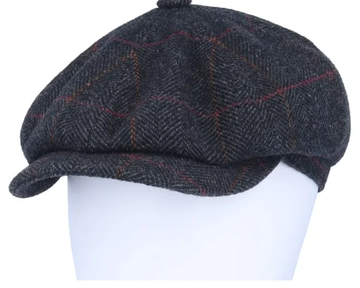 Discount Stetson Hatteras Wool Flat Cap - Grey