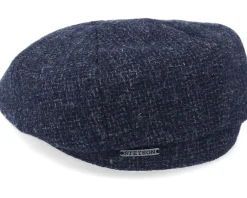 Outlet Stetson Hatteras Wool Navy Flat Cap -