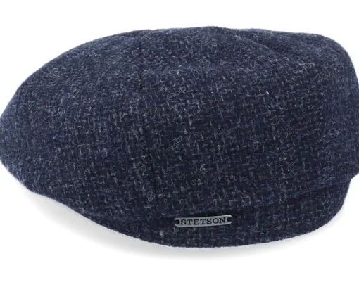 Outlet Stetson Hatteras Wool Navy Flat Cap -