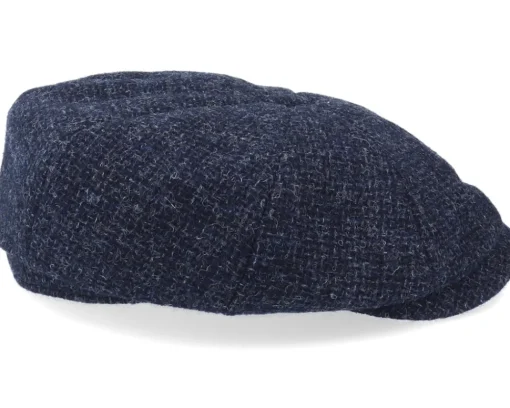 Outlet Stetson Hatteras Wool Navy Flat Cap -