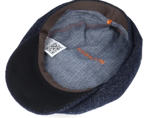 Outlet Stetson Hatteras Wool Navy Flat Cap -
