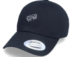 Dad Cap-Abducted Hearts Love Friends Black Dad Cap -