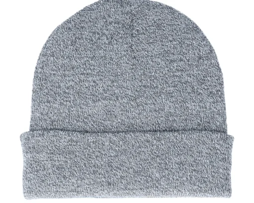 Cuff Beanies-Beechfield Heather Cuff Blank Beanie - Grey