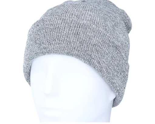 Cuff Beanies-Beechfield Heather Cuff Blank Beanie - Grey