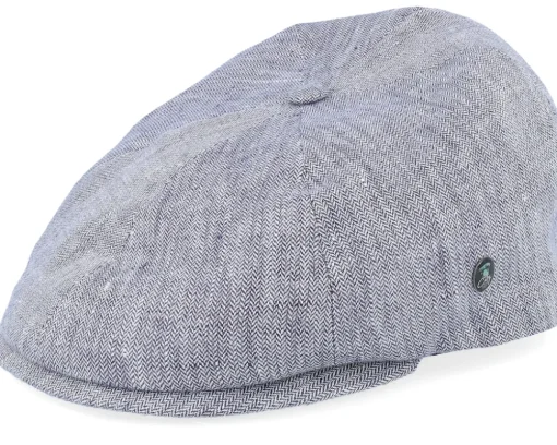 Flat Caps-City Sport Heather Grey Flat Cap -