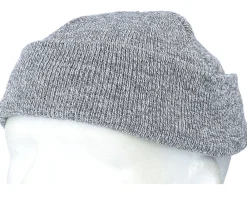 Discount Beechfield Heather Grey Short Blank Beanie -