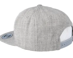 Snapback-Yupoong Heather Grey Snapback -