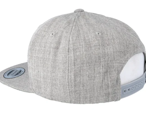 Snapback-Yupoong Heather Grey Snapback -